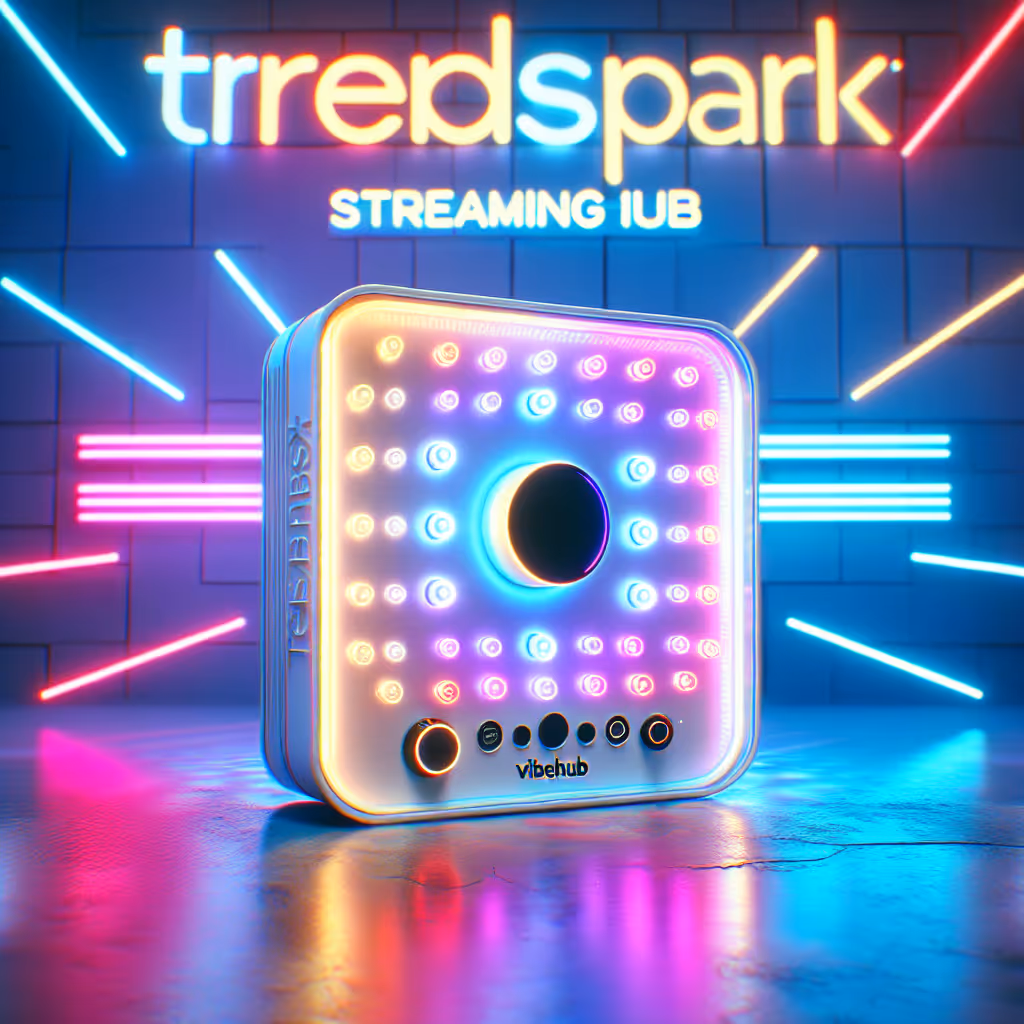 TrendSpark VibeHub Streaming Light Box offers vibrant, dynamic colors and customizable modes to enhance your streaming setup and capture your personality on camera.