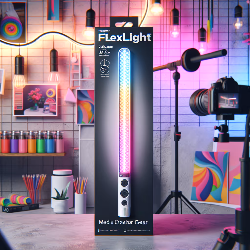 Elevate your streaming and video content game with the TrendGenius FlexLight Collapsible LED Stick, perfect for portable, high-impact lighting on-the-go.