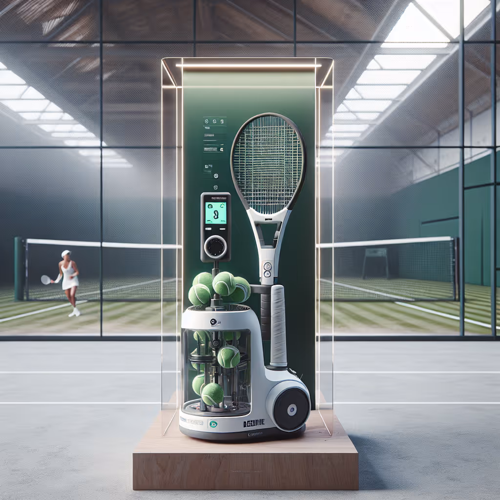Enhance your game with the Baseline AeroFlow Ball Machine One, a compact, portable training device perfect for players of all skill levels.