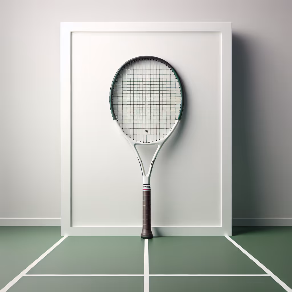 Elevate your tennis game with the Baseline Quantum Precision Racket—engineered for ultimate control and power.