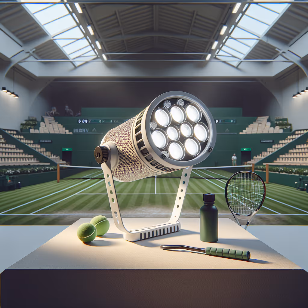 The Baseline LuminaFlex Tennis Light is a portable, high-intensity LED light system designed to illuminate tennis courts, providing optimal visibility for evening practice sessions.