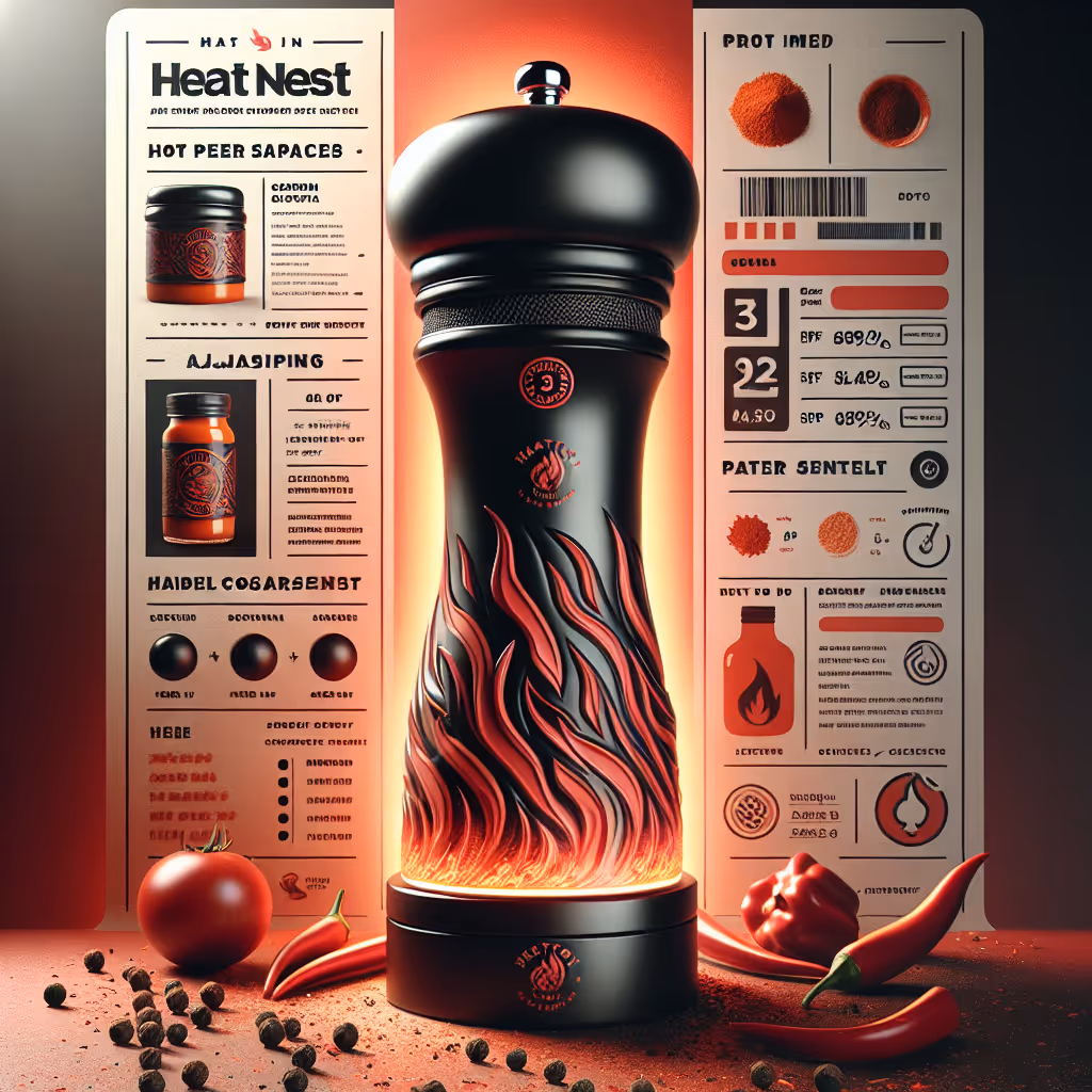 The Firestorm Ceramic Pepper Grinder is a stylish accessory for any spice enthusiast, featuring adjustable coarseness for the perfect grind every time.