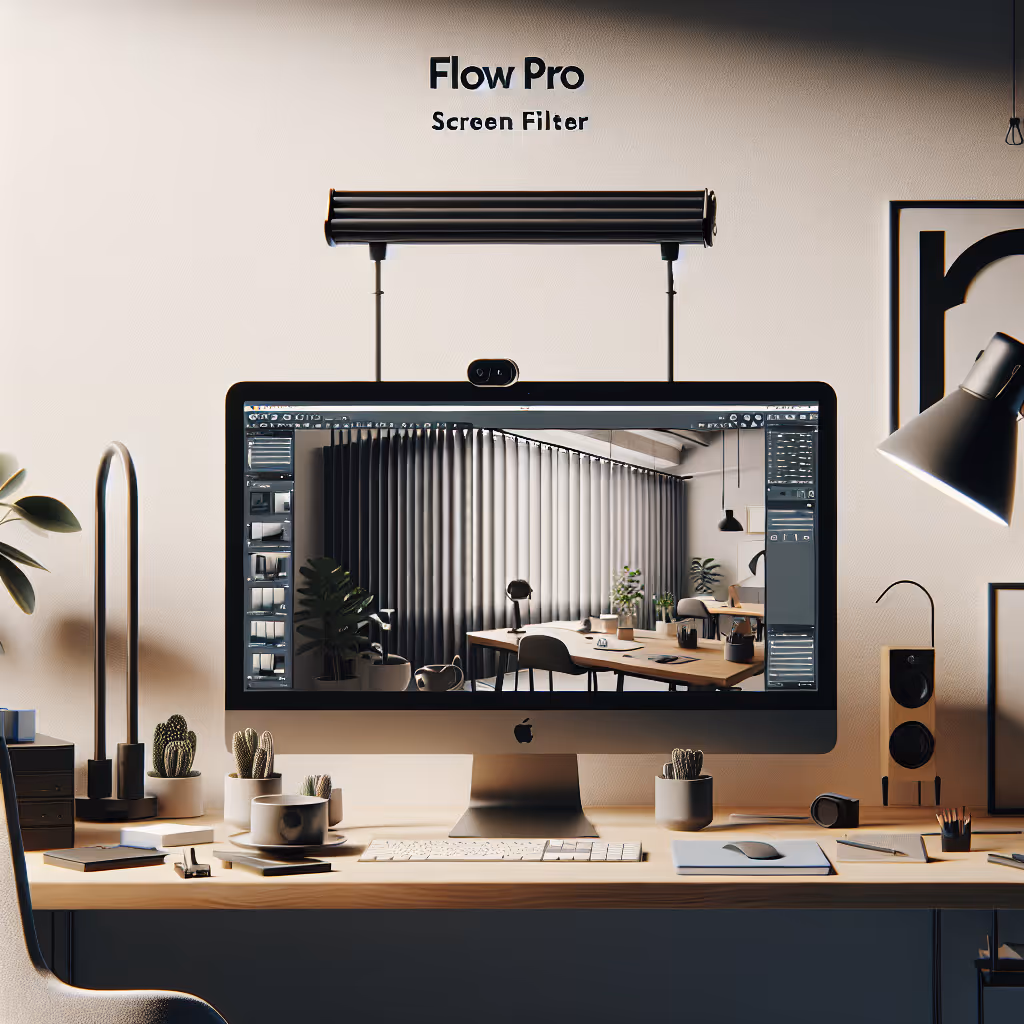 The Flow Pro Screen Filter offers privacy and reduced glare for your workspace, with a sleek retractable design that fits most monitors.