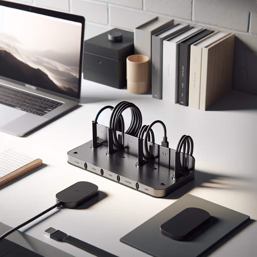 The Nova Magnetic Cable Organizer keeps your workspace tidy and clutter-free, allowing you to focus on what matters most.