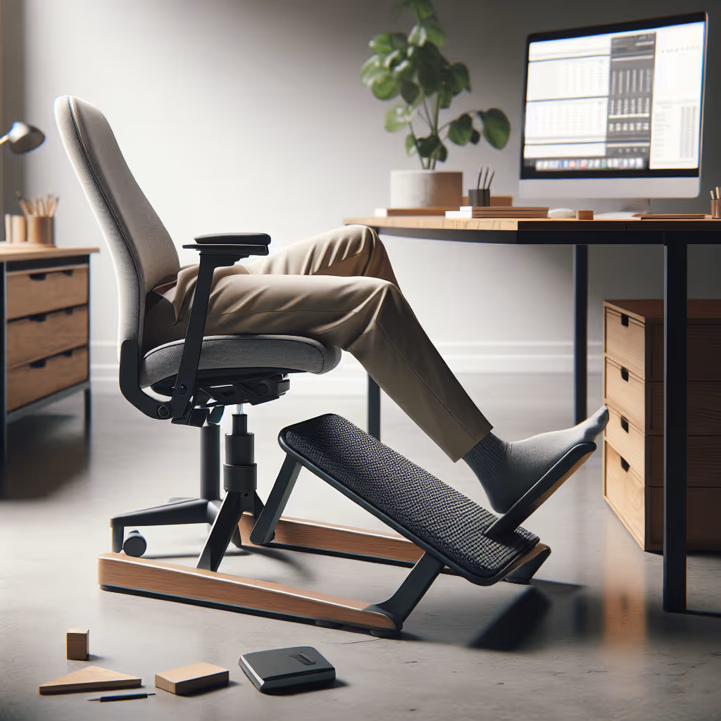 The GridMode Ergonomic Office Footrest enhances your workspace by promoting proper posture and reducing leg fatigue.