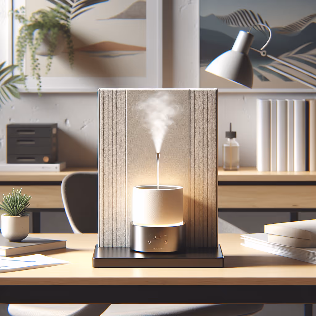 Experience tranquility and focus with the GridMode Solace Aroma Diffusing Desk Fountain, combining gentle water flow and soothing scents to enhance your workspace ambiance.