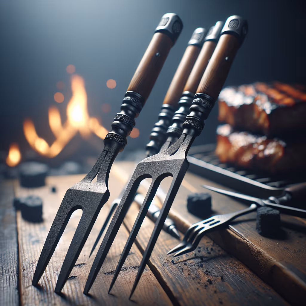 The Phoenix Fire Forks are ultra-heavy-duty BBQ meat forks designed for master grillers who demand precision and durability.