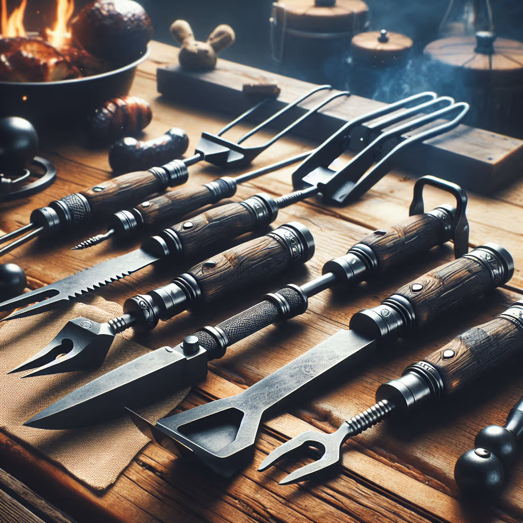 The ultimate BBQ tool set for serious grill masters, complete with heavy-duty utensils and a durable carry case.