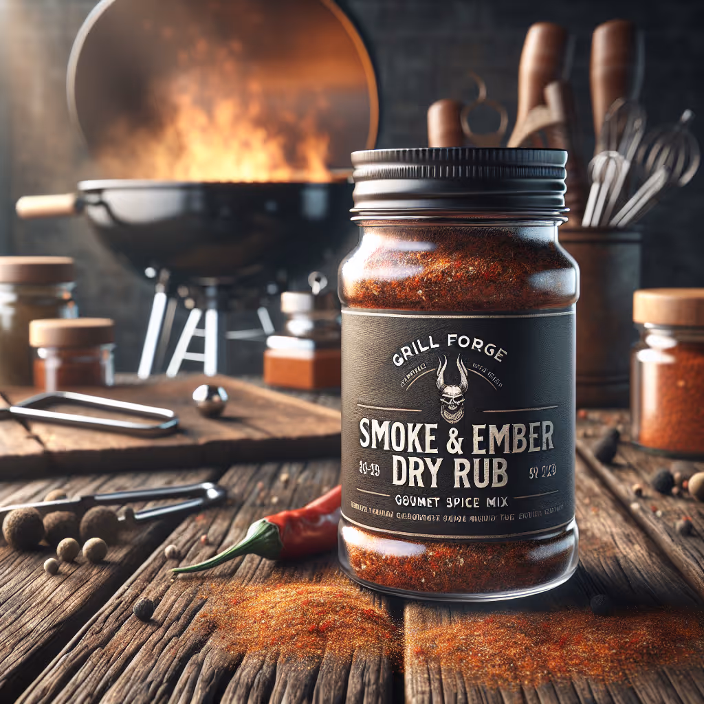 The perfect blend of savory and heat, the Smoke & Ember Dry Rub is crafted to elevate every grilling experience.