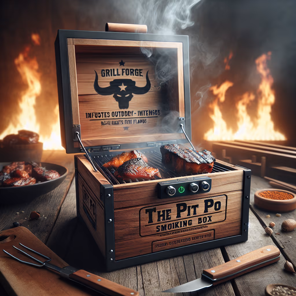 The Pit Pro Smoking Box infuses your meats with rich, smoky flavors, perfect for any grilling enthusiast looking to elevate their BBQ game.