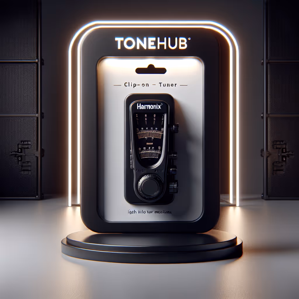 The Harmonix FlexiTune Clip-On Tuner offers precise tuning with an innovative design that fits perfectly onto any guitar or bass.