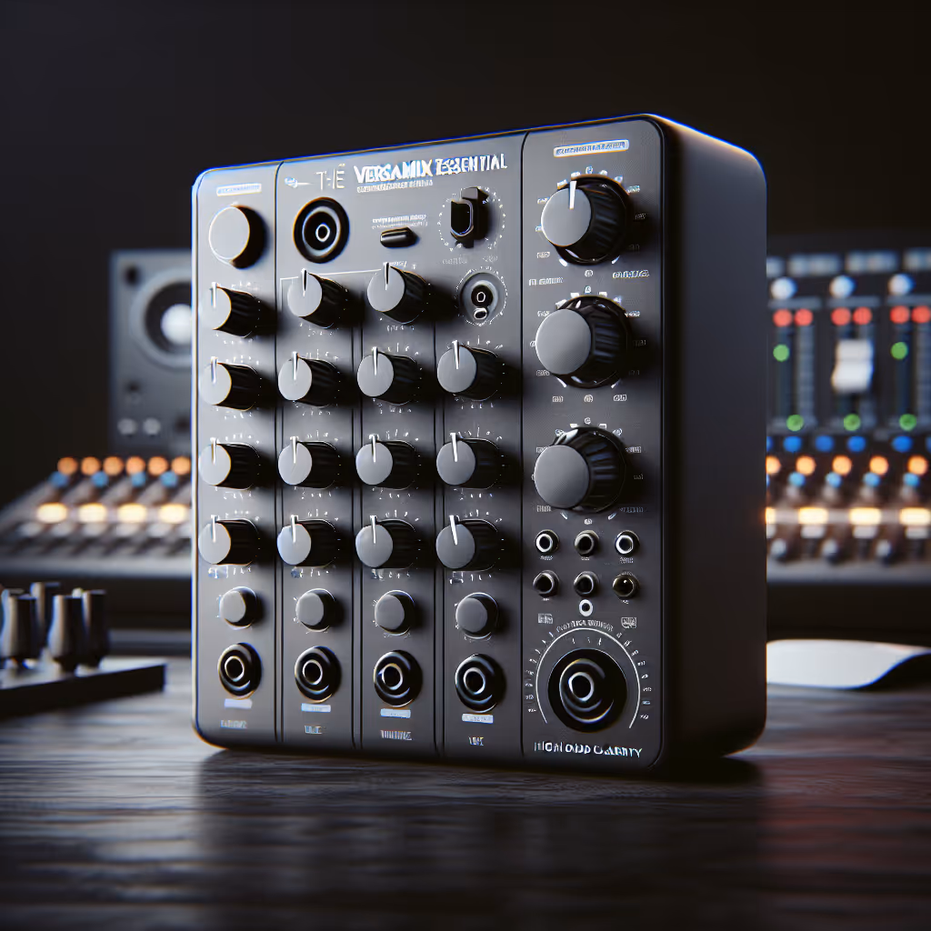 VersaMix Essential, a versatile mixer with enhanced sound clarity for home musicians and indie artists.