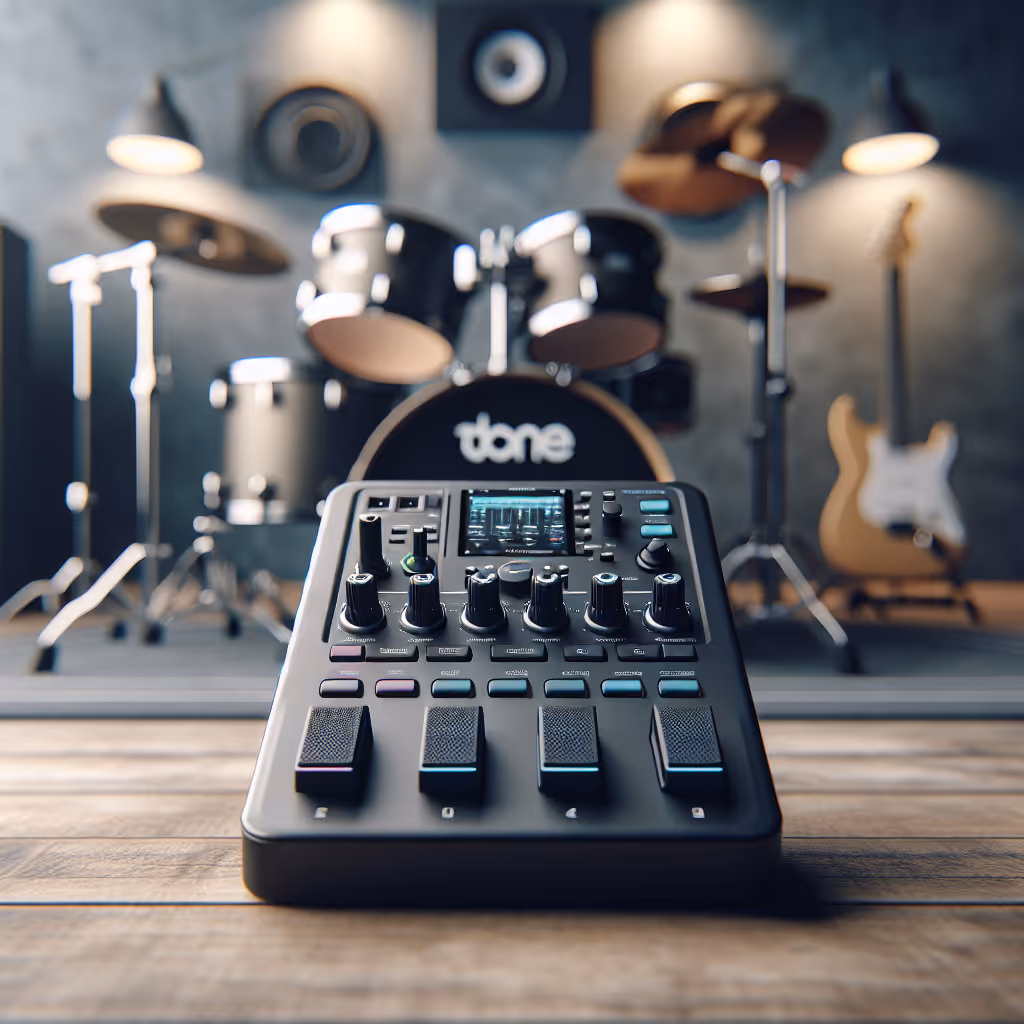 The ToneHub DynamicSet Percussion Controller is a versatile, electronic drum foot controller that perfectly complements any digital drum kit, offering seamless multi-function control for home studios and live performances.