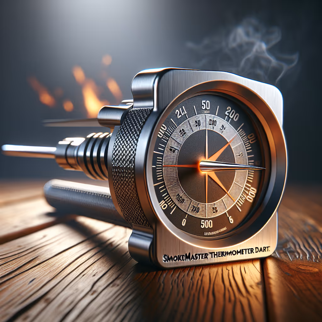 The SmokeMaster Bullseye Thermometer Dart is a high-precision, stainless steel meat thermometer designed for grill enthusiasts who demand accuracy and convenience.