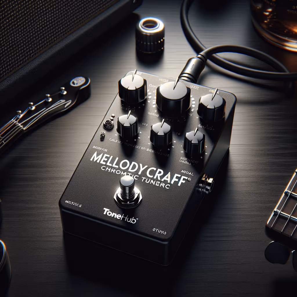 The MelodyCraft Chromatic Tuner Pedal is a must-have for guitarists seeking perfect tuning precision on stage or in the studio.