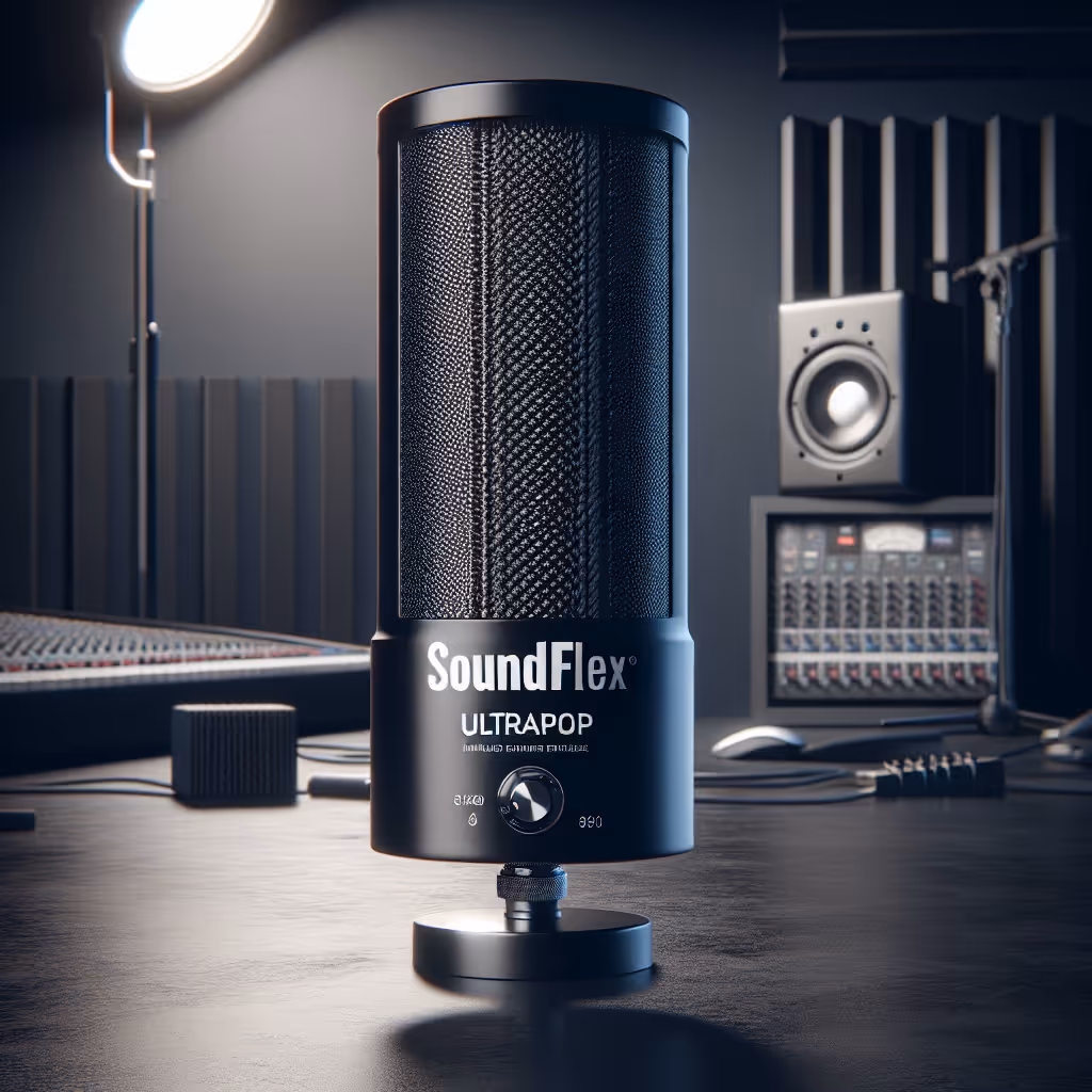 The SoundFlex UltraPop Filter reduces unwanted sounds and enriches vocal recordings, perfect for any studio setup.