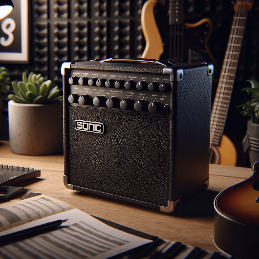 The SoundCraft Sonic Amplifier is a compact yet powerful amp, designed to deliver high-fidelity sound for home musicians and indie artists.