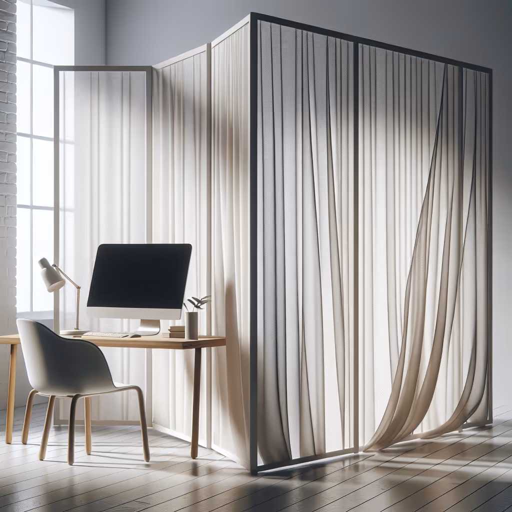 Transform your workspace with the Veil Privacy Screen, an elegant and stylish way to minimize distractions and maintain focus, featuring a modern, lightweight design.