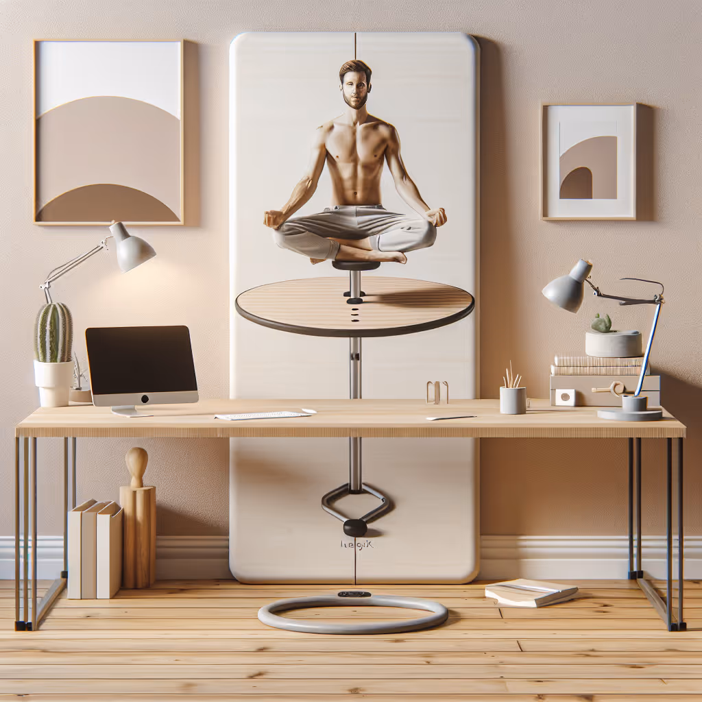 The SerenityMat Balance Board offers a subtle way to engage your core and improve posture while standing at your desk. Its minimalist design blends seamlessly with any home office setup.