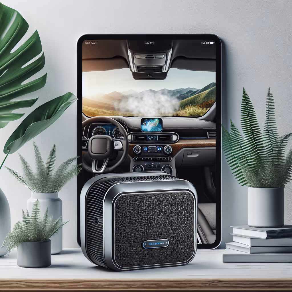 The DashMate CleanDrive Portable Air Purifier keeps your car interior fresh and free from pollutants with advanced HEPA filtration technology.