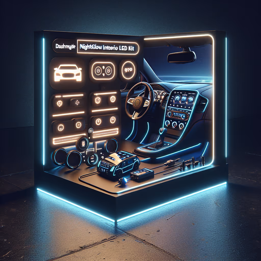 Elevate your night drives with the DashMate NightGlow Interior LED Kit, designed to add a customized ambient glow to your car's interior with ease.