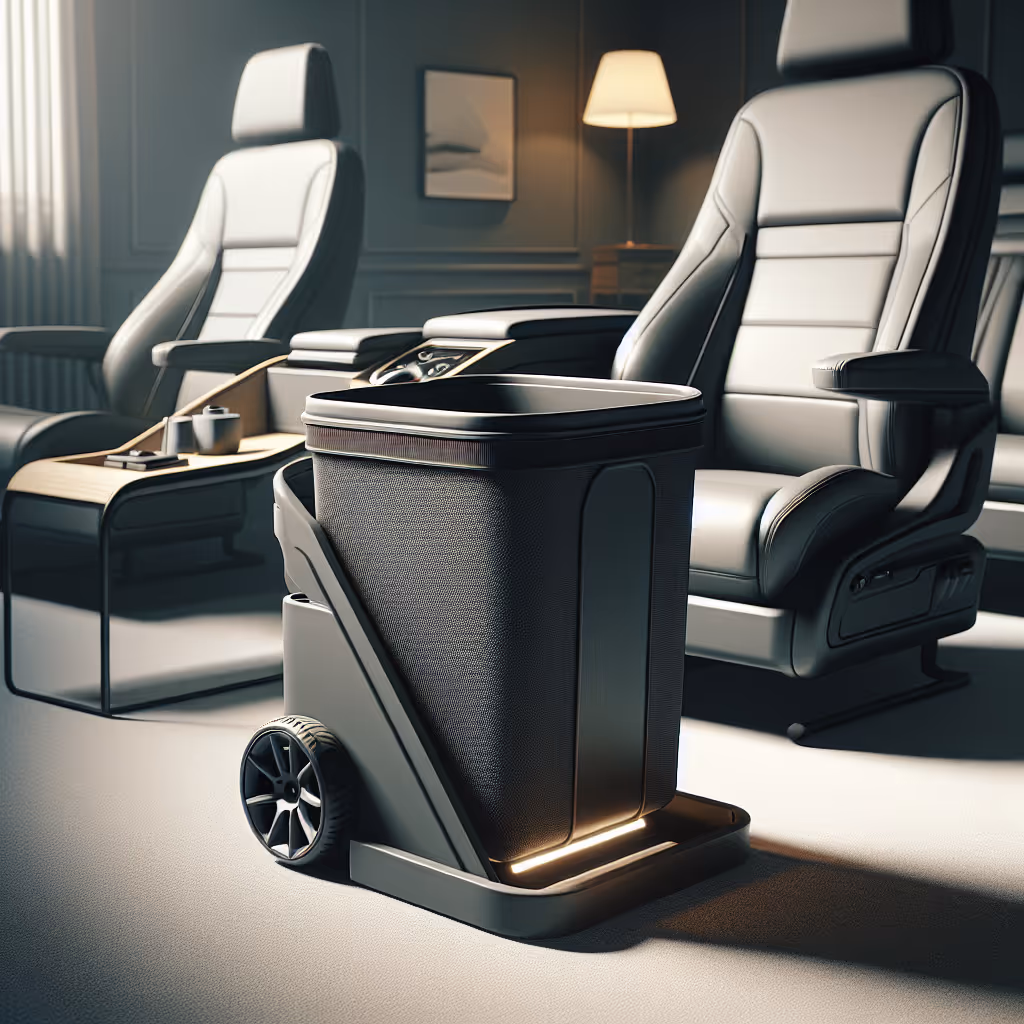 The DashMate Under-Seat Trash Bin is a foldable, leakproof solution that fits seamlessly under most car seats to keep your car clean and organized.