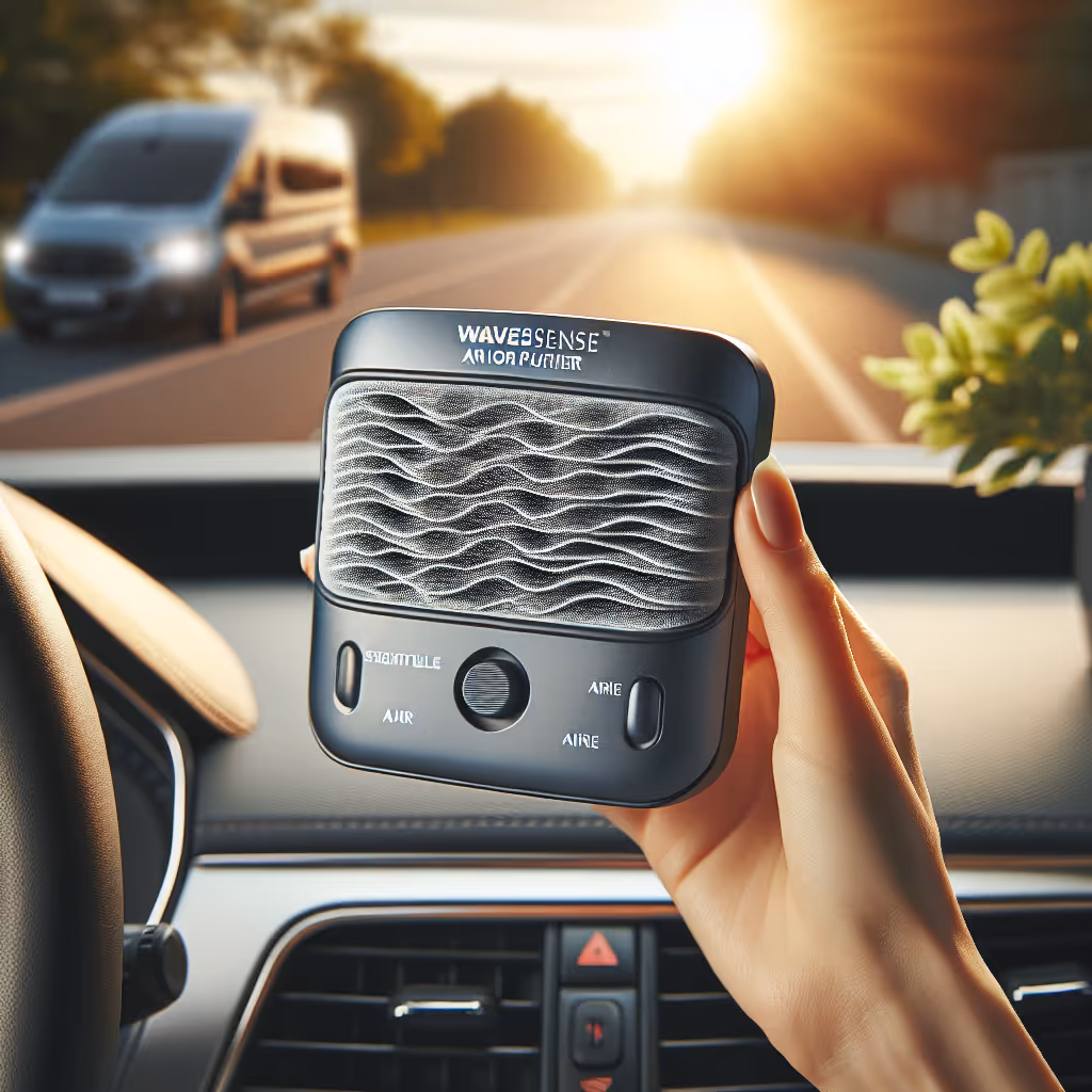 Revolutionize your driving experience with the DashMate WaveSense Anion Air Purifier. Enhance air quality with an innovative, compact design that attaches seamlessly to your car's dashboard.