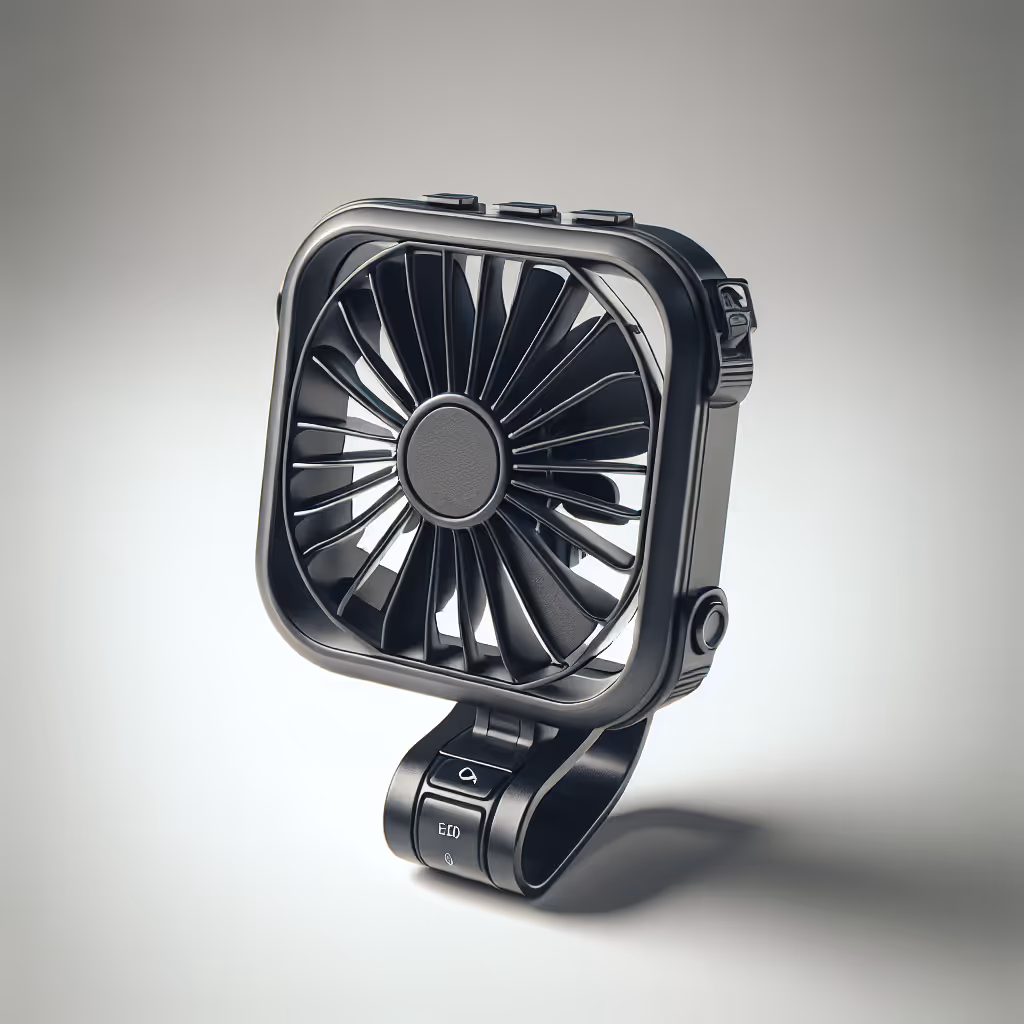 The DashMate EZClip Vent Mount Fan is a compact, dual-speed fan that effortlessly clips onto any car air vent to enhance in-car airflow, making for a cooler, more comfortable drive.