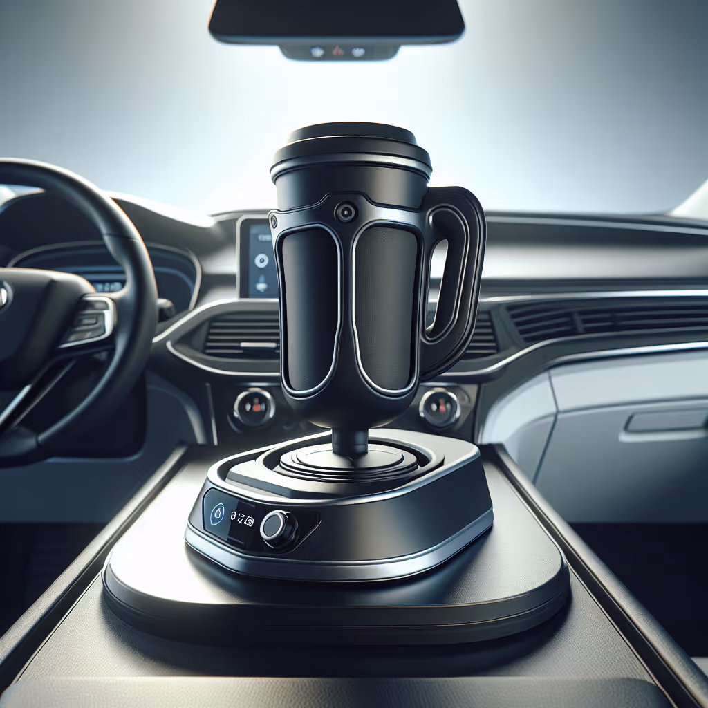 Introducing the DashMate SmartCup Holder - a temperature-regulating automotive cup holder that keeps your beverages hot or cold at the optimal temperature during your rides.