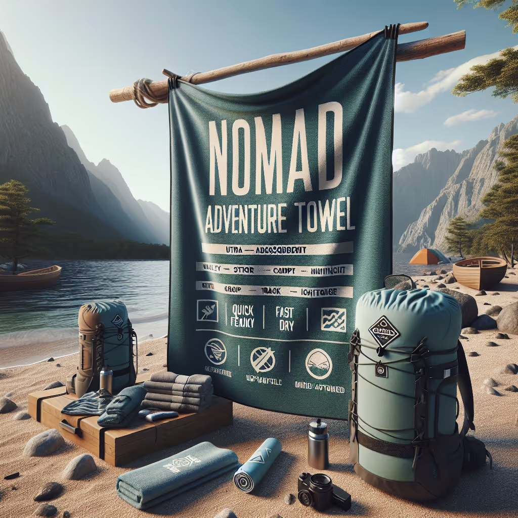 The TrailNest Nomad QuickDry Adventure Towel is an ultra-absorbent, fast-drying towel perfect for travelers and outdoor enthusiasts. Compact and lightweight, it ensures you're always prepared whether at the beach, campsite, or on a mountain trail.