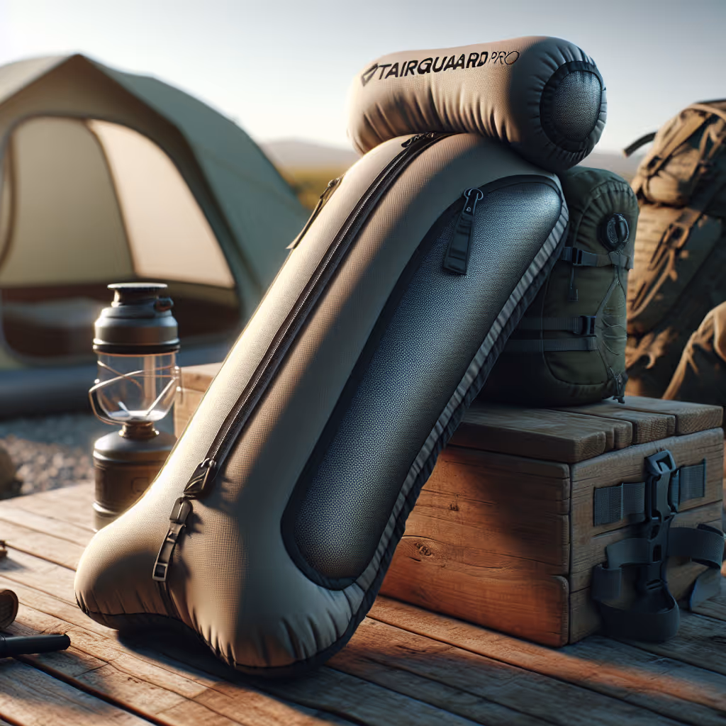 The TrailNest AirGuard Pro is a portable, inflatable backpacking pillow engineered for maximum comfort and compactness, ideal for any adventurer's sleep setup.