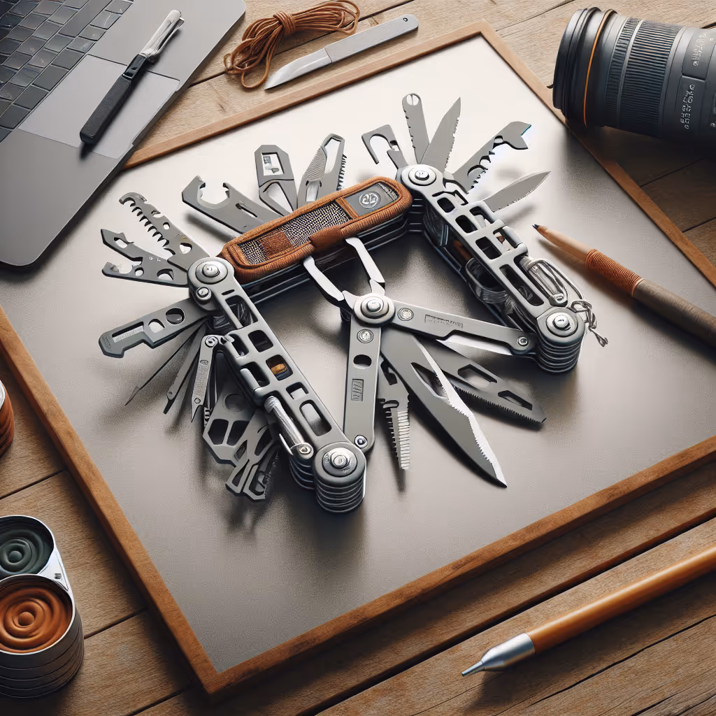 The 'TrailNest Survival Multi-Tool' packs fifteen essential functions into one compact, portable device, perfect for any adventure.