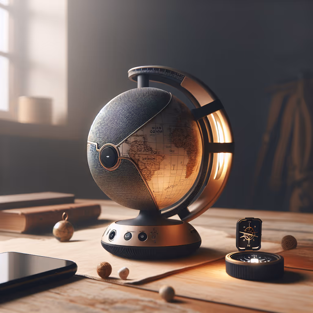 The TrailNest Globe Navigator is a multifunctional travel globe that serves as a portable speaker, LED night light, and compass, making it the perfect travel companion for adventurers.