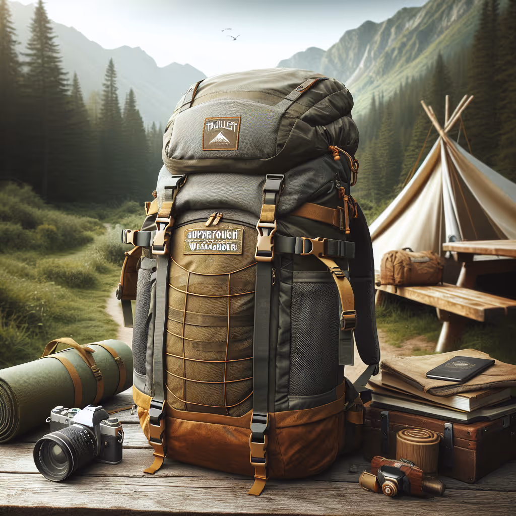 The TrailNest SuperTough Weekender Backpack is a durable, spacious, and waterproof backpack designed for outdoor adventures, ensuring all your gear stays dry and organized.