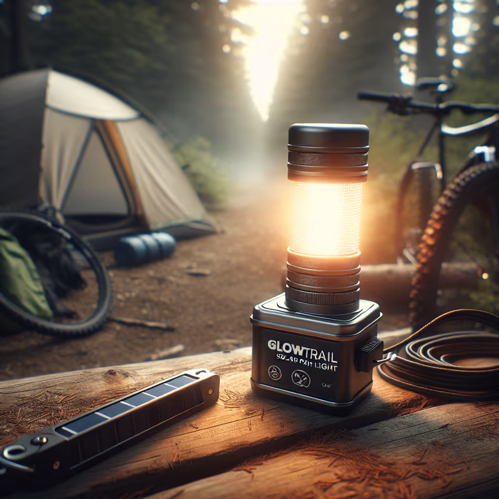 The TrailNest GlowTrail Solar Path Light is a portable, durable, and smart outdoor path lighting solution, perfect for illuminating campsites and trails.
