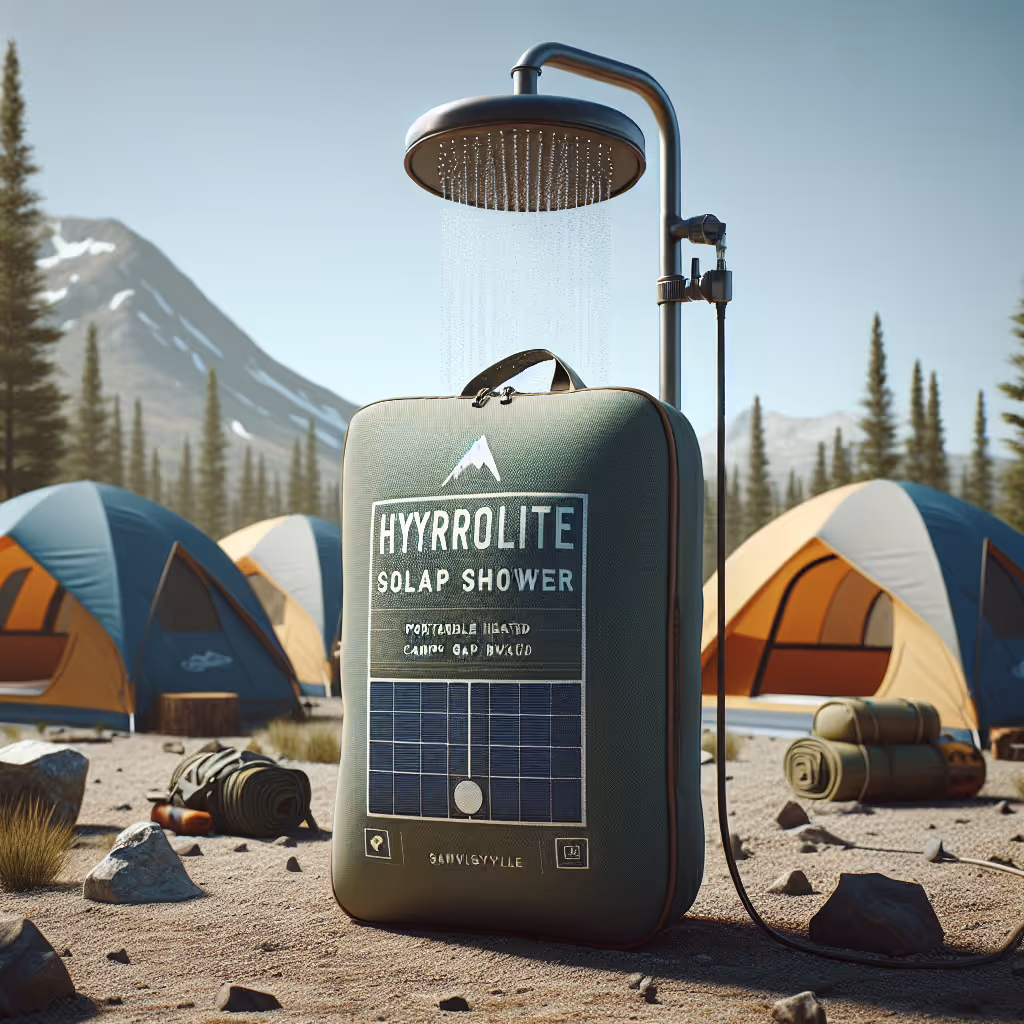 The TrailNest HydroLite Solar Camp Shower is a portable, solar-heated camp shower bag designed for adventurers seeking convenience and comfort in the great outdoors.