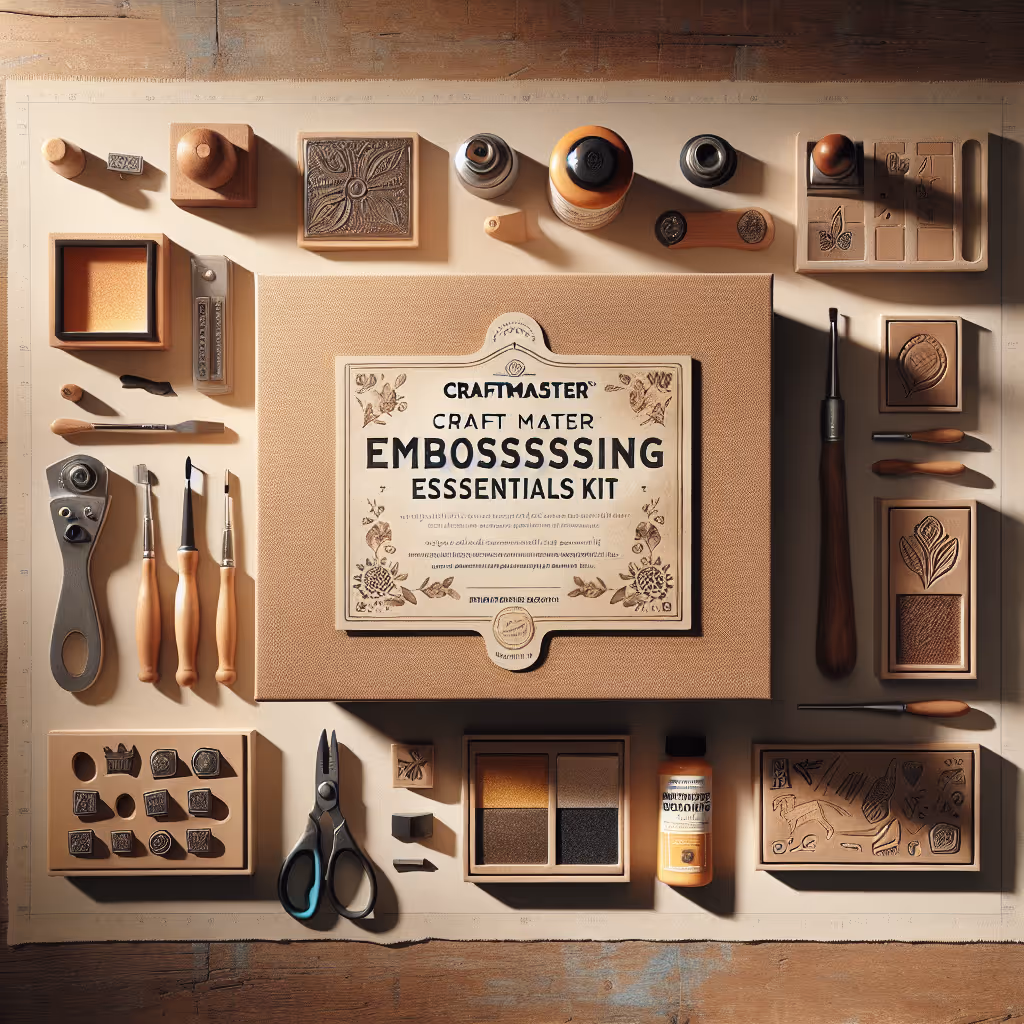 The CraftMaster Embossing Essentials Kit comes with quality tools everything needed to explore embossing techniques and create stunning designs.