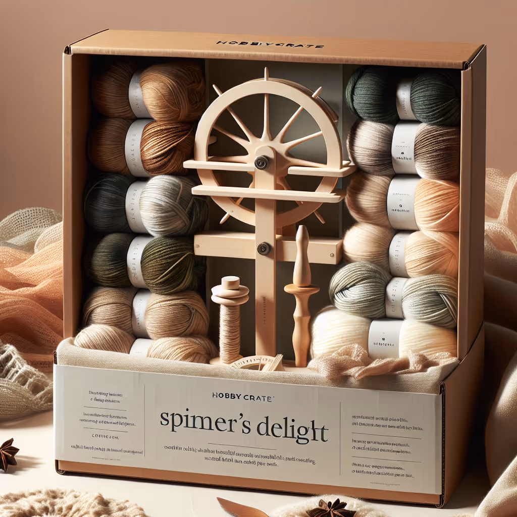 The Spinner's Delight Yarn Kit offers an exquisite selection of hand-dyed yarns, spindle, and detailed instructions to create your own unique yarn.