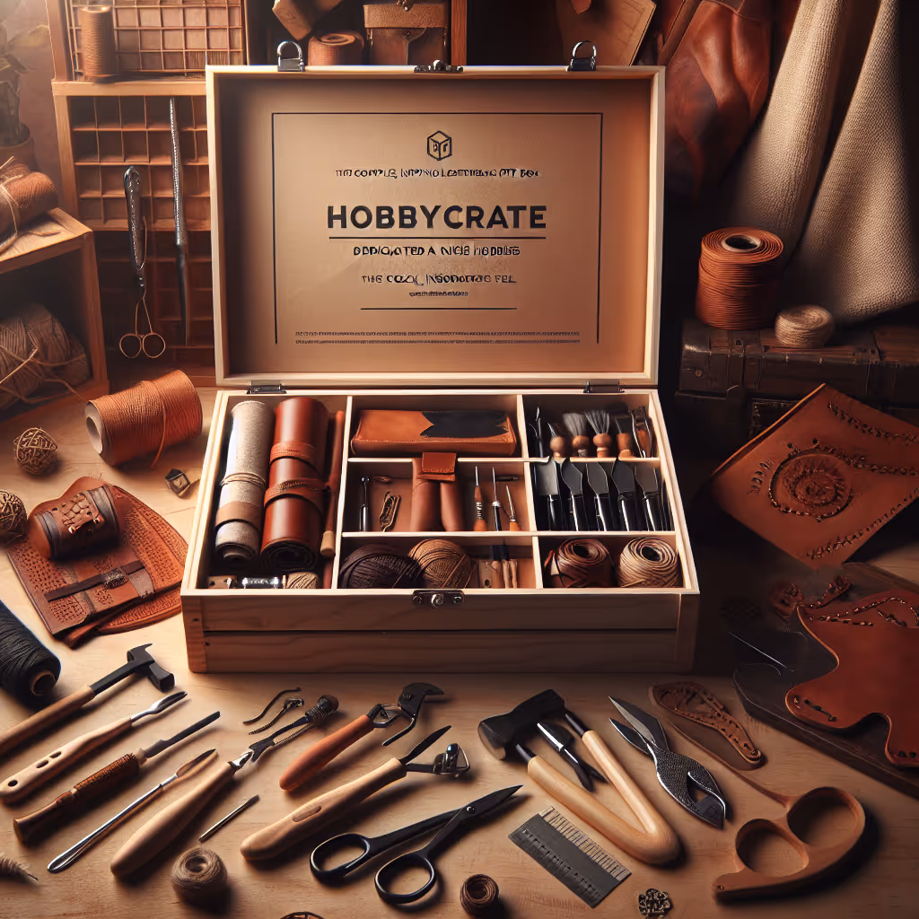 The Complete DIY Leathercraft Gift Box is perfect for beginners and seasoned crafters alike, providing all essential tools and materials needed to master leatherworking craft.