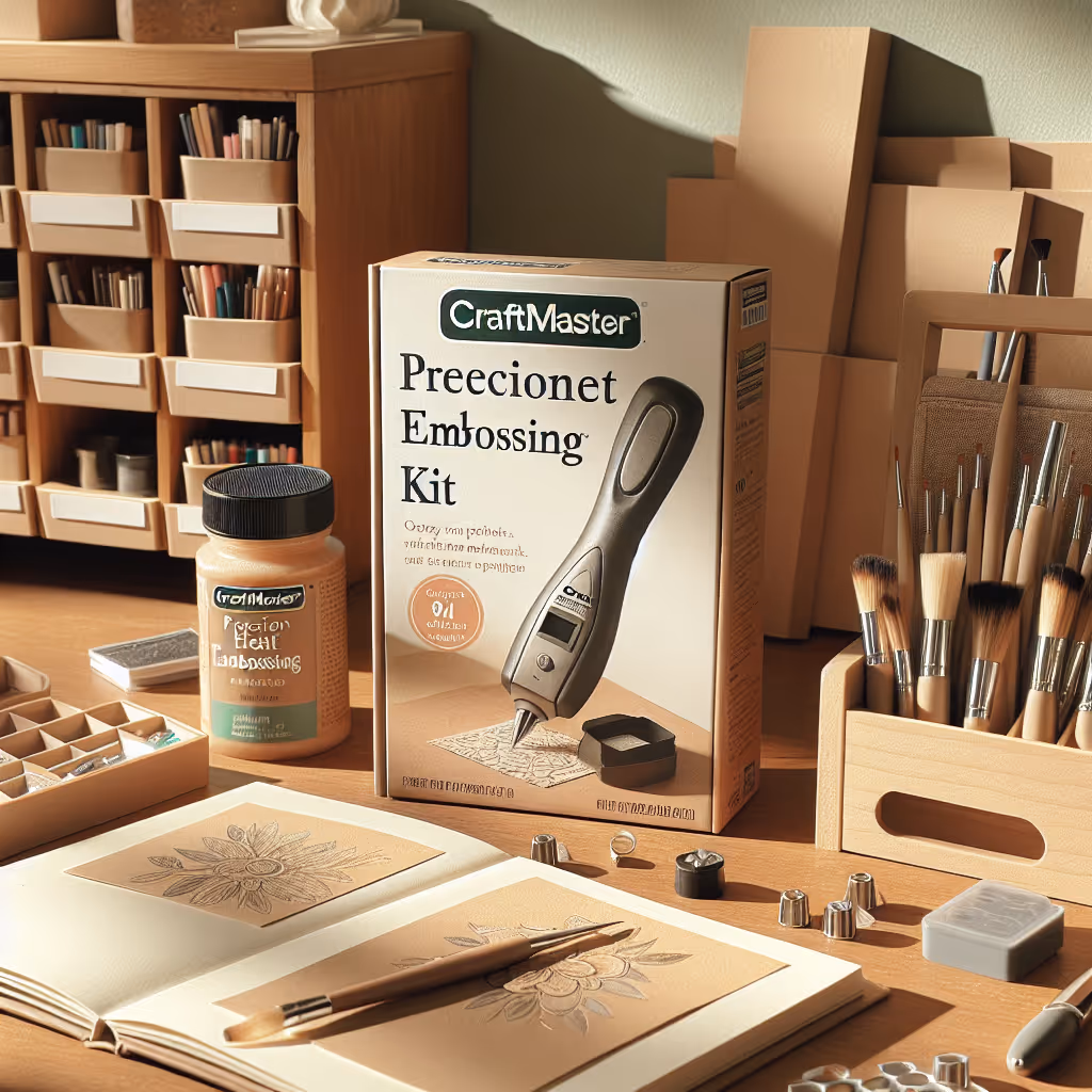 The CraftMaster Precision Heat Embossing Kit is the ultimate tool for creating embossed designs on paper, cardstock, or fabric. Perfect for DIY crafting projects.