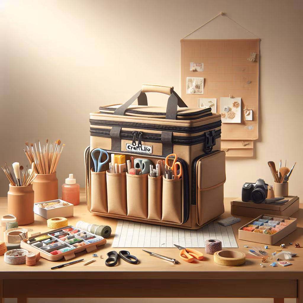 The CraftElite Modular Project Carry Bag is designed for hobbyists and DIYers who need to organize and transport their crafting supplies safely and efficiently.