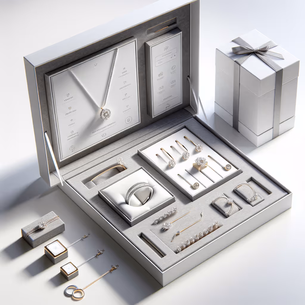 The EleganceCraft Gift Box Set is a stunning combination of customizable jewelry pieces, ideal for those looking to make a statement with style and sophistication.