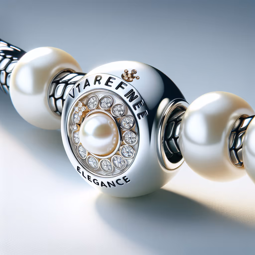 The VitaRefine Elegance Pearl Charm is a sophisticated pearl charm that adds a touch of timeless elegance to any customizable bracelet.