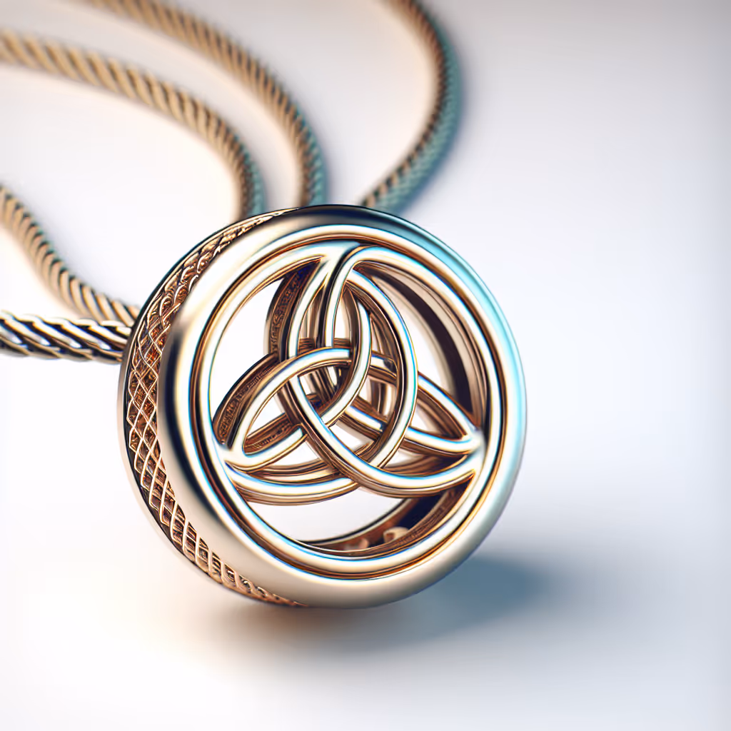 The EleganceCraft Trinity Charm seamlessly blends serenity, strength, and style. Designed to enhance any bracelet with its unique interlinked design, this charm is a symbol of unity and elegance.