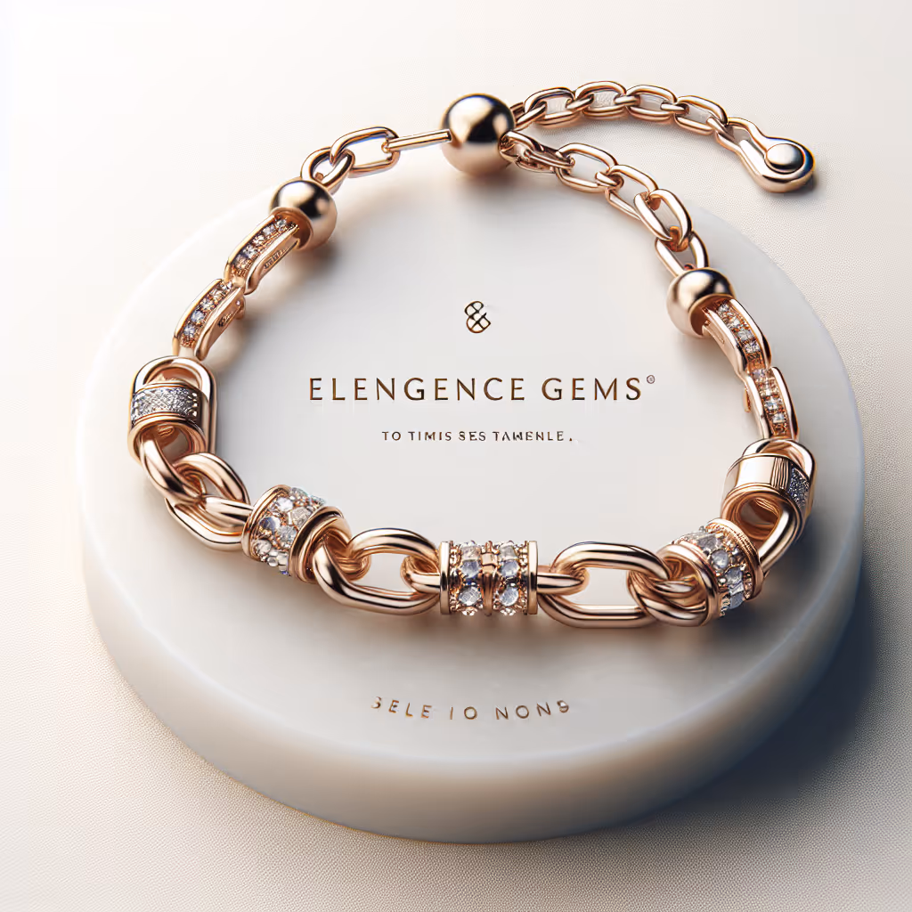 The EleganceGems Luxe Chain Link Bracelet offers a timeless appeal with its exquisite craftsmanship and customizable charm options.