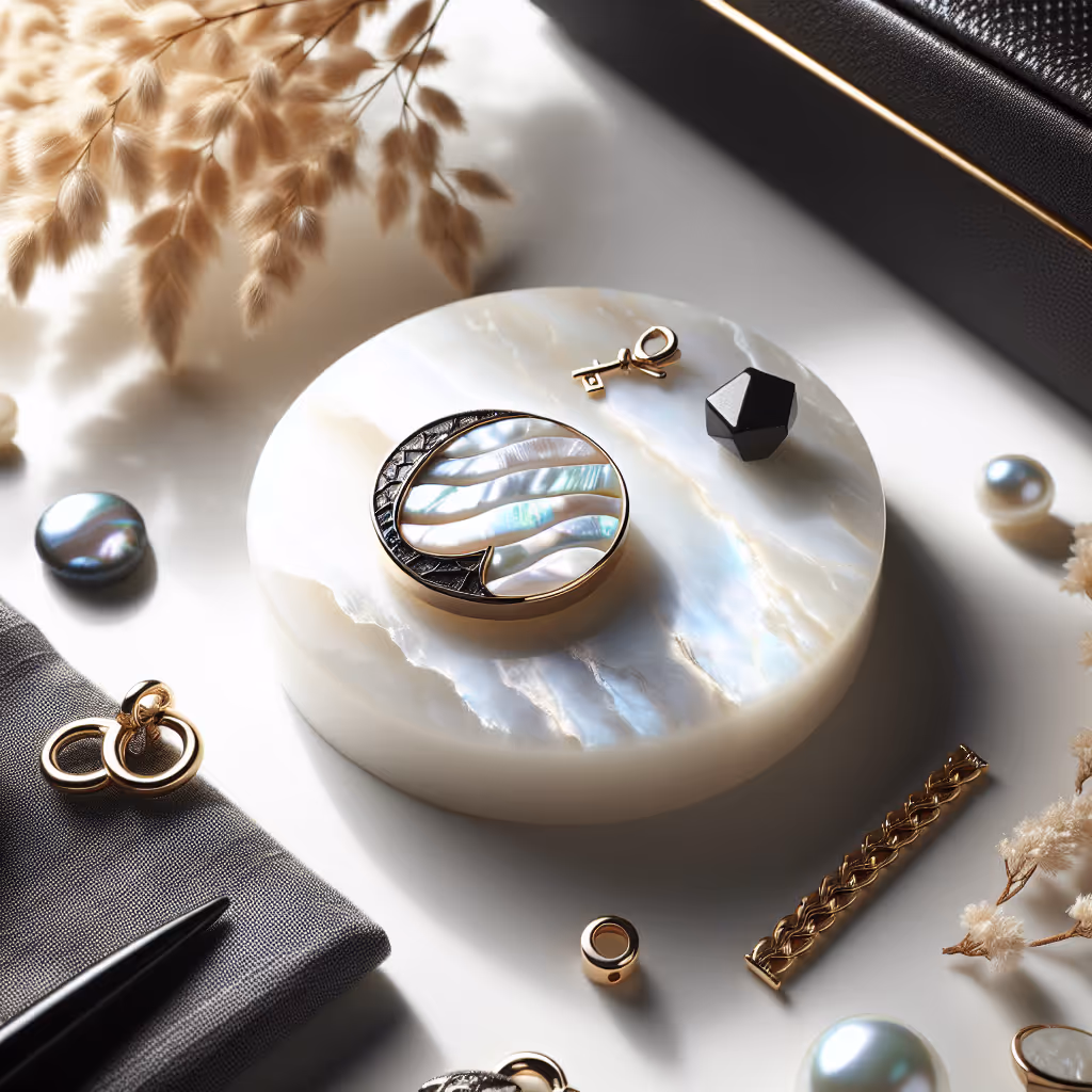 The EleganceCraft Mother of Pearl Charm is a stunning, handcrafted charm that brings the ocean's beauty to your collection, perfect for personalized jewelry designs.