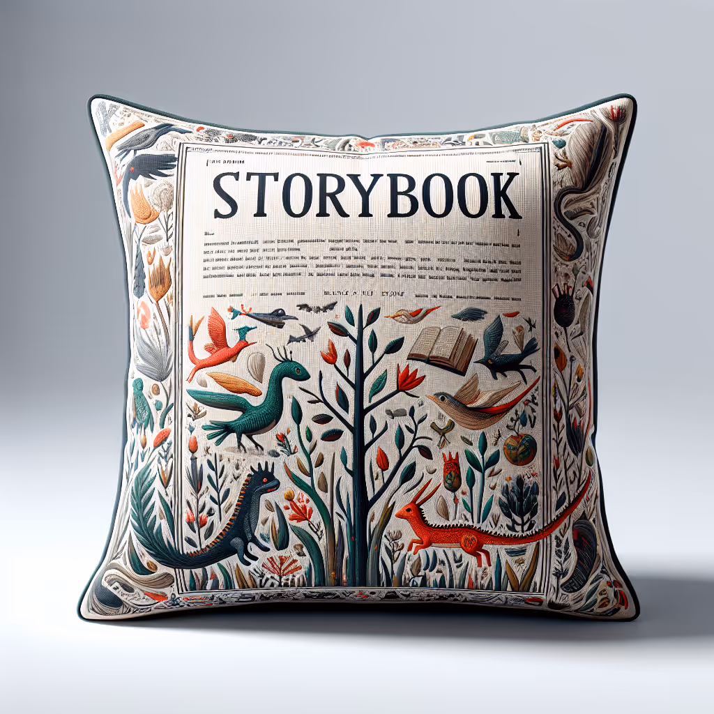 The Customizable StoryBook Pillow lets you immortalize stories and memories with printed narratives and illustrations, perfect for storytelling nights or unique decor.
