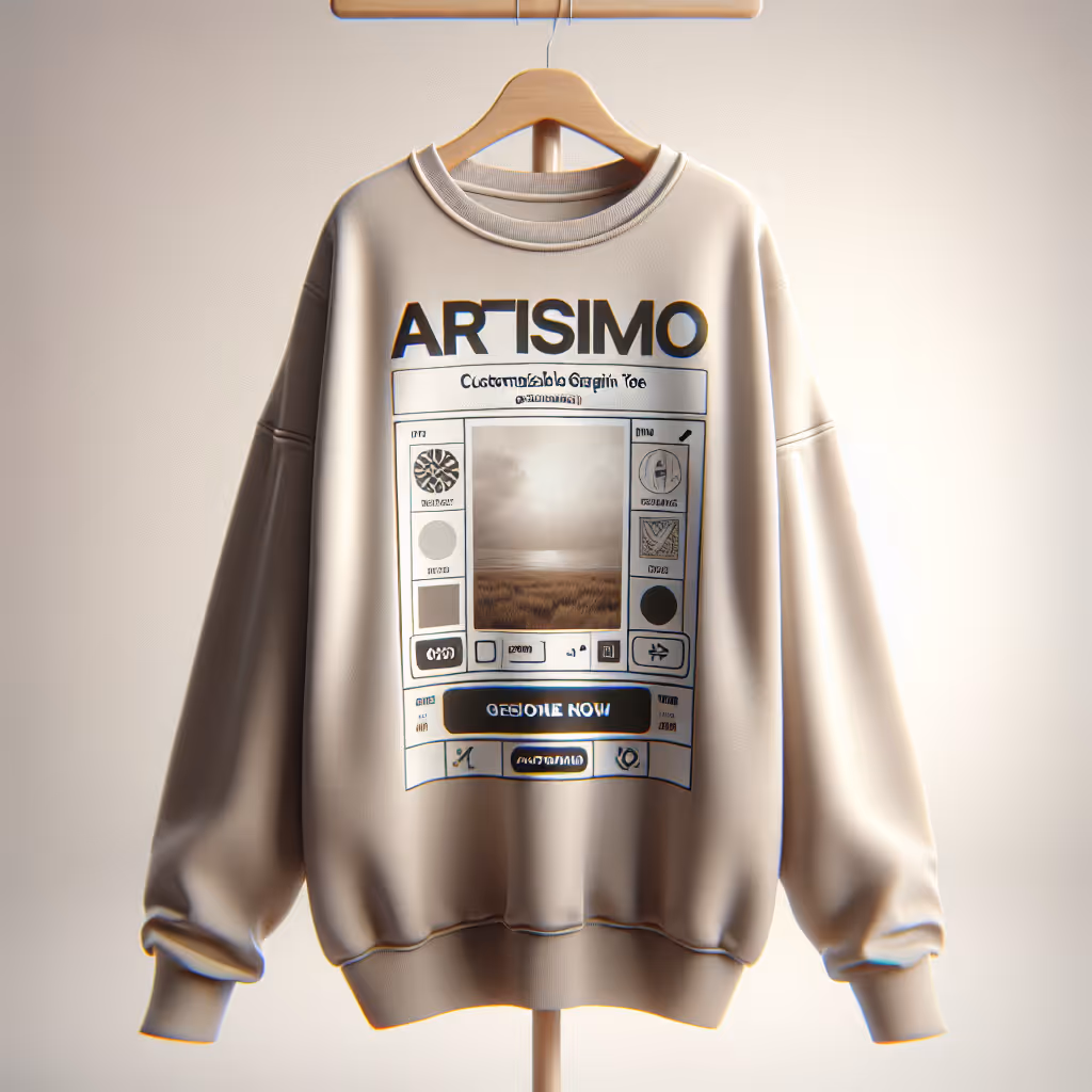 Elevate your personal style with the Artismo Customizable Graphic Tee, offering endless design possibilities for fashion-conscious creators.