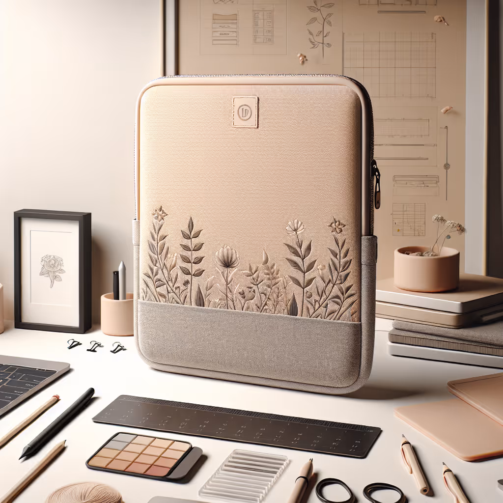 Add a playful and unique touch to your tech with the Customizable Laptop Sleeve, offering protection and personalization for your device.