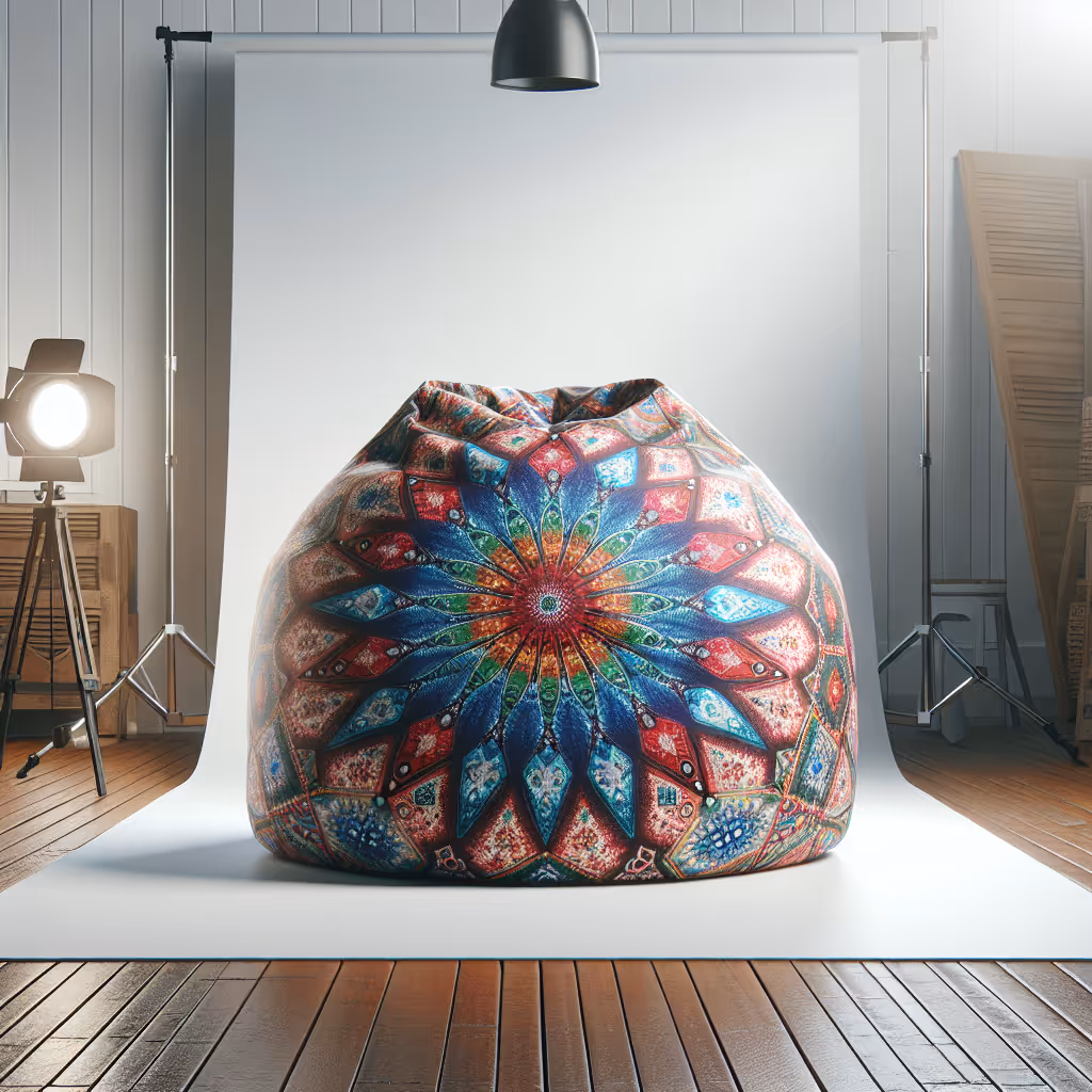 Discover the Kaleidoscope Customizable Bean Bag Cover, a vibrant blend of comfort and creativity that allows you to personalize your lounging experience.